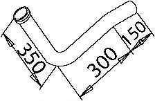Труба выхлопного газа DINEX 50238