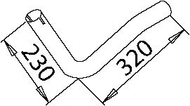 Труба выхлопного газа DINEX 50239