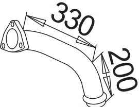 Труба выхлопного газа DINEX 52115