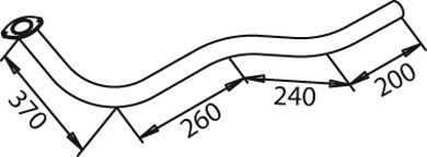 Труба выхлопного газа BORGES 3140