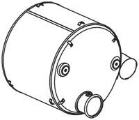 Средний глушитель выхлопных газов DINEX 22330