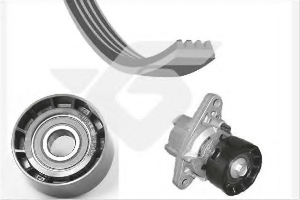 Поликлиновой ременный комплект HUTCHINSON KHV 158