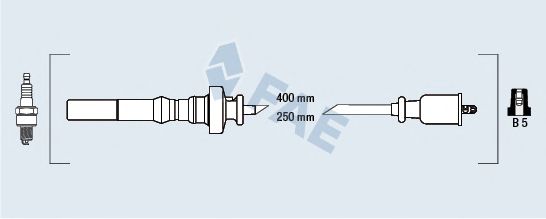 Комплект проводов зажигания FAE 85383