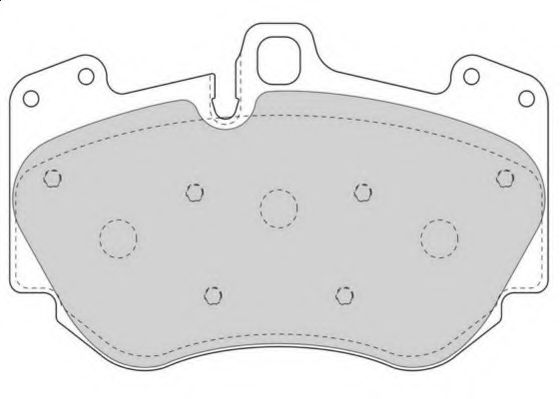 Комплект тормозных колодок, дисковый тормоз NECTO FD7588A