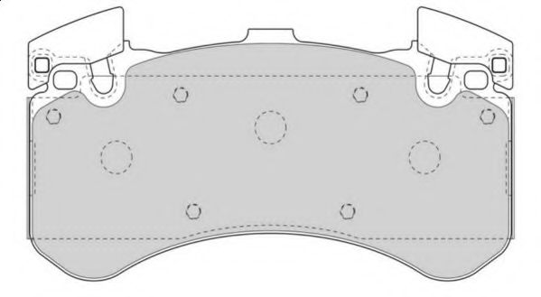 Комплект тормозных колодок, дисковый тормоз NECTO FD7589A