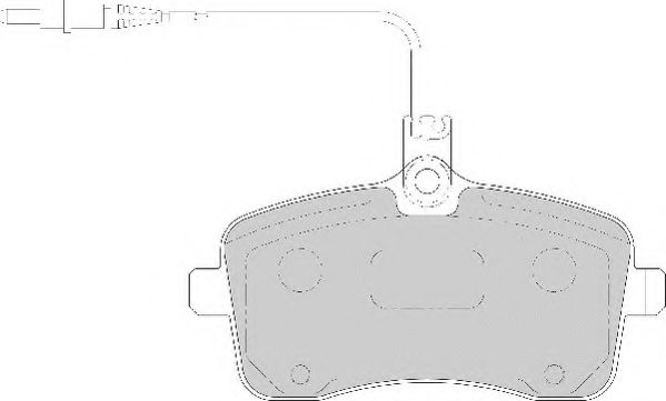 Комплект тормозных колодок, дисковый тормоз NECTO FD7104A