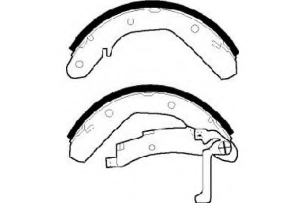 Комплект тормозных колодок LPR 00120