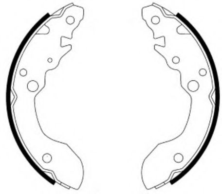 Комплект тормозных колодок NECTO N1639