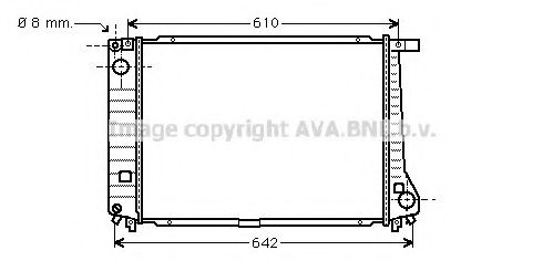 Радиатор, охлаждение двигателя AVA QUALITY COOLING BW2179