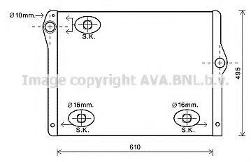 Радиатор, охлаждение двигателя AVA QUALITY COOLING BW2430