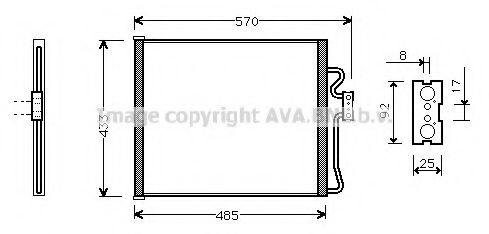 Конденсатор, кондиционер AVA QUALITY COOLING BW5185