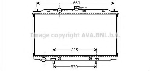 Радиатор, охлаждение двигателя AVA QUALITY COOLING DN2218