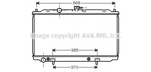 Радиатор, охлаждение двигателя AVA QUALITY COOLING DN2223