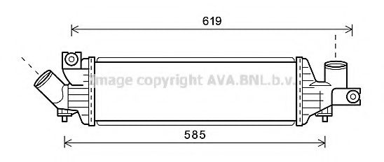 Интеркулер AVA QUALITY COOLING DN4337