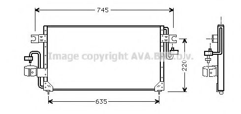 Конденсатор, кондиционер AVA QUALITY COOLING DN5163