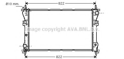 Радиатор, охлаждение двигателя AVA QUALITY COOLING FD2318