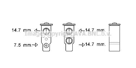 Расширительный клапан, кондиционер AVA QUALITY COOLING HY1384