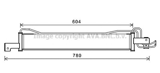 Масляный радиатор, автоматическая коробка передач AVA QUALITY COOLING HY3378