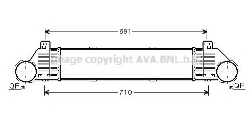 Интеркулер AVA QUALITY COOLING MSA4353