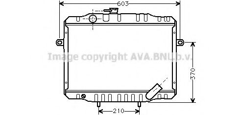 Радиатор, охлаждение двигателя AVA QUALITY COOLING MT2063