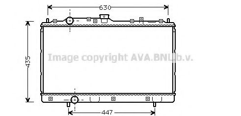 Радиатор, охлаждение двигателя AVA QUALITY COOLING MT2113