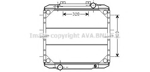 Радиатор, охлаждение двигателя AVA QUALITY COOLING RE2093