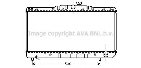 Радиатор, охлаждение двигателя AVA QUALITY COOLING TO2029