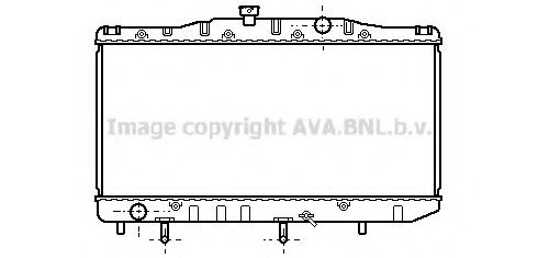 Радиатор, охлаждение двигателя AVA QUALITY COOLING TO2048