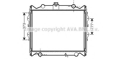 Радиатор, охлаждение двигателя AVA QUALITY COOLING TO2310