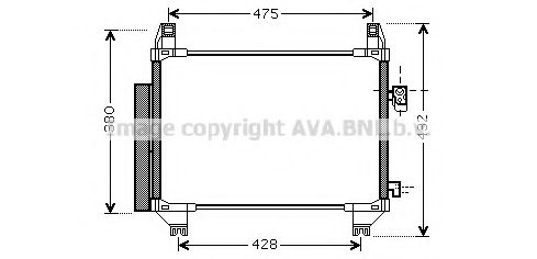 Конденсатор, кондиционер AVA QUALITY COOLING TOA5407D