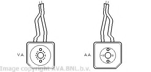 масляный радиатор, двигательное масло AVA QUALITY COOLING VW3096