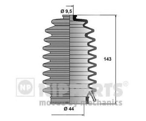 Комплект пылника, рулевое управление NIPPARTS J2844002