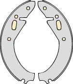 Комплект тормозных колодок MGA M709