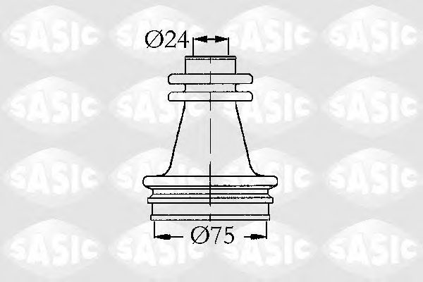 Комплект пылника, приводной вал SASIC 4003416