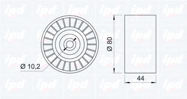 Паразитный / ведущий ролик, поликлиновой ремень IPD 153063