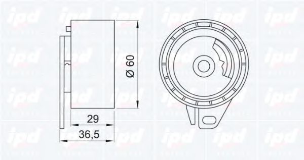 Натяжной ролик, ремень ГРМ IPD 140929