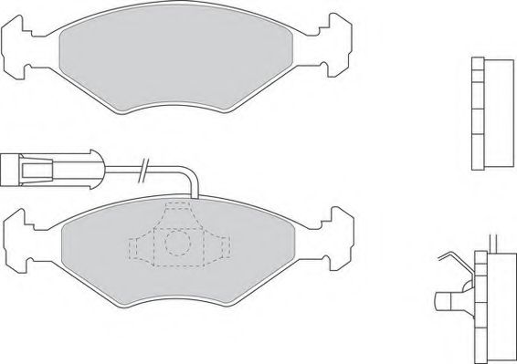 Комплект тормозных колодок, дисковый тормоз DURON DBP230912