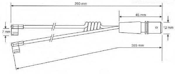 Сигнализатор, износ тормозных колодок DURON FAI117