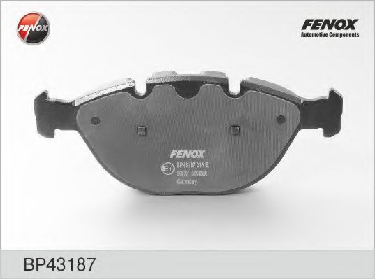 Комплект тормозных колодок, дисковый тормоз FENOX BP43187