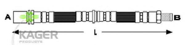 Тормозной шланг KAGER 38-0693