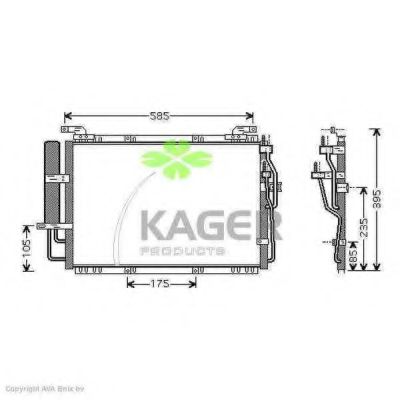 Конденсатор, кондиционер KAGER 94-5180
