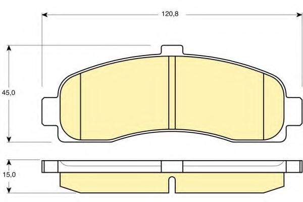 Комплект тормозных колодок, дисковый тормоз GIRLING 6110599