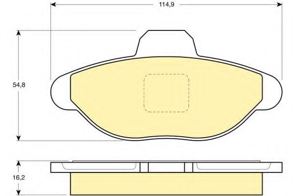 Комплект тормозных колодок, дисковый тормоз GIRLING 6110993