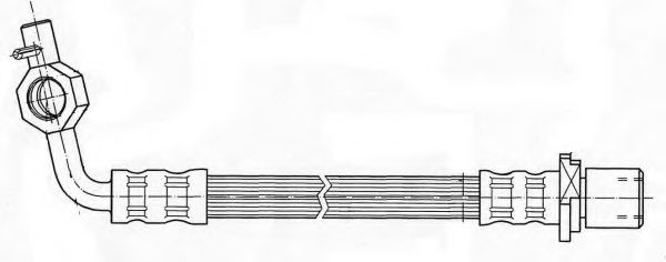 Тормозной шланг KAWE 511688