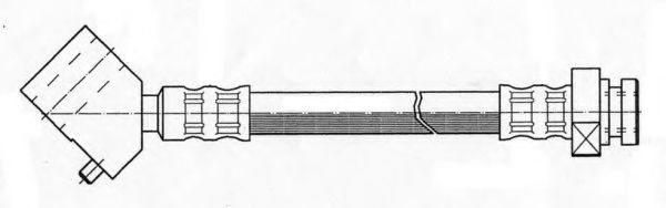 Тормозной шланг KAWE 510644