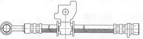 Тормозной шланг KAWE 510696