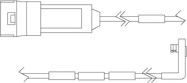 Сигнализатор, износ тормозных колодок KAWE WS0128A