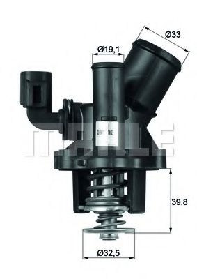 Термостат, охлаждающая жидкость MAHLE ORIGINAL TM 17 98