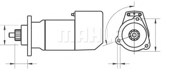 Стартер MAHLE ORIGINAL IS9034