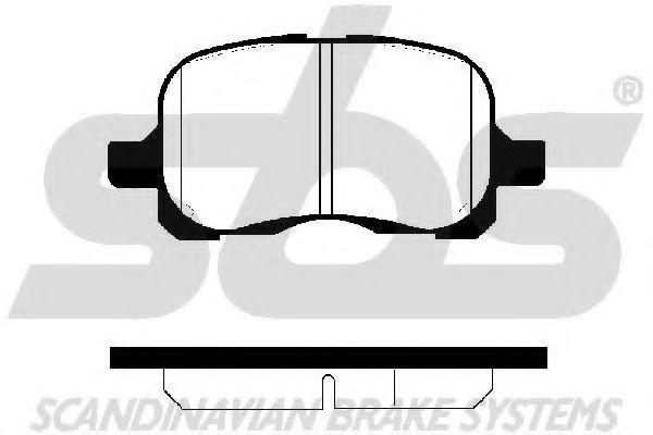 Комплект тормозных колодок, дисковый тормоз sbs 1501224542